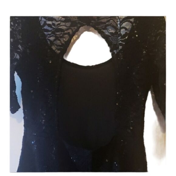 Reign‎ On Black Formal Sequin Mini Bodycon Dress Size Juniors Large - Picture 6 of 7